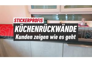 TUTORIAL Verklebung der Küchenrückwand - MIT 2 PERSONEN VERKLEBEN