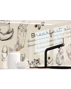 Kuechenrueckwand - BREAKFAST - grafik