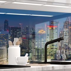 37817 Küchenrückwand - SKYLINES-stickerprofis