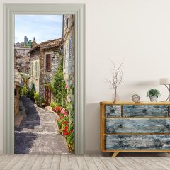 36170 Türtapete - ITALIENISCHE GASSE TOSKANA-stickerprofis