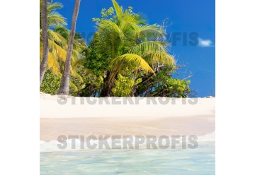 Kuechenrueckwand - KARIBIKSTRAND - grafik