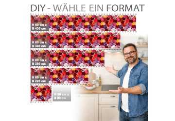 Kuechenrueckwand - DAHLIEN - grafik