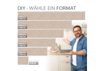 Kuechenrueckwand - TAUPE STRICH - grafik