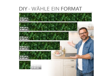 Kuechenrueckwand - BLaeTTER WAND - grafik