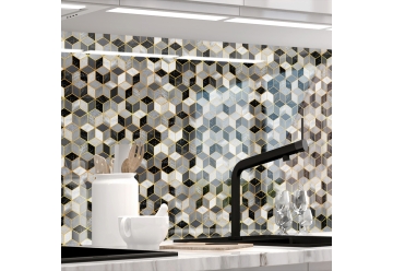 Kuechenrueckwand - DESIGN CUBES - grafik