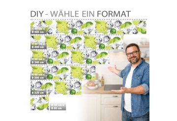 Kuechenrueckwand - LIMETTEN UND EIS - grafik