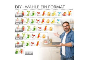Kuechenrueckwand - SUMMER DRINKS - grafik