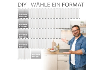Kuechenrueckwand - FEINE LINIEN - grafik