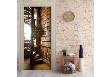 Tuertapete - BIBLIOTHEK - grafik