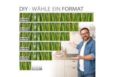 Kuechenrueckwand - BAMBUSWALD - grafik