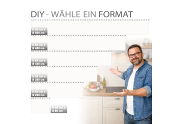 Kuechenrueckwand - PURE WHITE - grafik