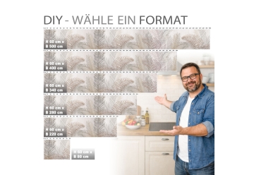Kuechenrueckwand - PALMENWEDEL - grafik