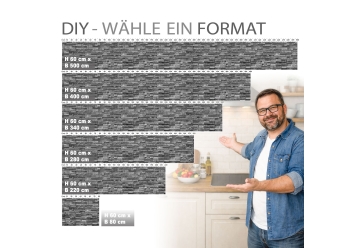 Kuechenrueckwand - STEINWAND LUXURY - grafik