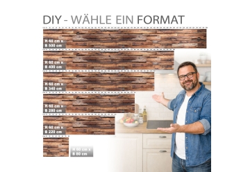 Kuechenrueckwand - IRISH WOOD - grafik
