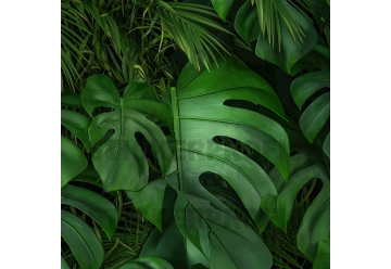 Kuechenrueckwand - BLaeTTER WAND - grafik