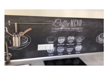 Kuechenrueckwand - BISTRO MENU - grafik