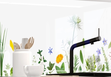 Kuechenrueckwand - SELECTED HERBS - grafik