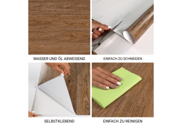 Moebelfolie - KIEFER DUNKEL GEBEIZT (12,49 €/m²) - grafik