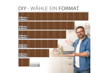 Kuechenrueckwand - MAKASSAR HOLZ - grafik