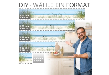 Kuechenrueckwand - DueNENBLICK - grafik