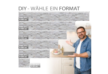 Kuechenrueckwand - BRUCH STEINWAND - grafik