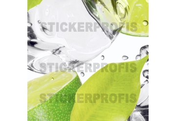 Kuechenrueckwand - LIMETTEN UND EIS - grafik