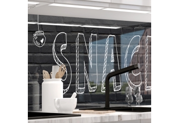Kuechenrueckwand - SNACK ZONE - grafik
