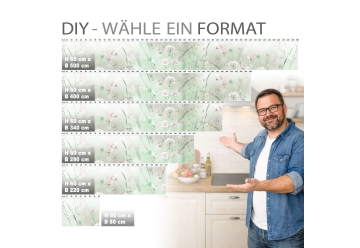 Kuechenrueckwand - WILDBLUMENWIESE - grafik