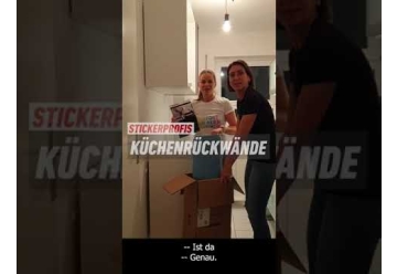 Kuechenrueckwand - RUHIGES LAGUNENBLAU - grafik