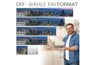 Kuechenrueckwand - SKYLINES - grafik