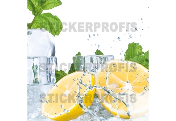 Kuechenrueckwand - ZITRONEN SPLASH - grafik