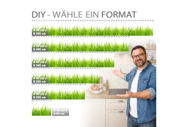 Kuechenrueckwand - WIESEN GRAS - grafik