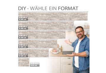 Kuechenrueckwand - PLANKEN - grafik