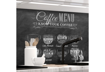Kuechenrueckwand - BISTRO MENU - grafik