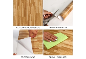 Moebelfolie - HEIMISCHE BUCHE GEoeLT (12,49 €/m²) - grafik