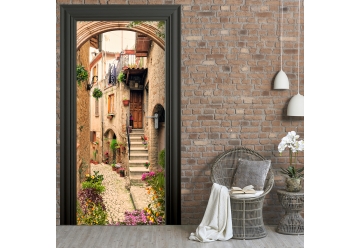 Tuertapete - ROMANTISCHE GASSE - grafik