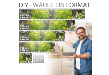 Kuechenrueckwand - SOMMER LICHTUNG - grafik