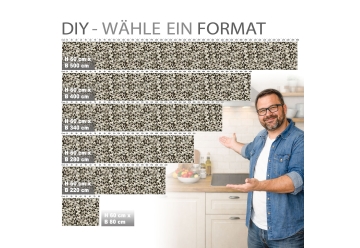 Kuechenrueckwand - DESIGN CUBES - grafik