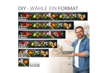 Kuechenrueckwand - GEWueRZSCHALEN - grafik