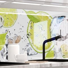 Kuechenrueckwand - LIMETTEN UND EIS - grafik