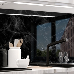 Kuechenrueckwand - MARMOR BLACK - grafik