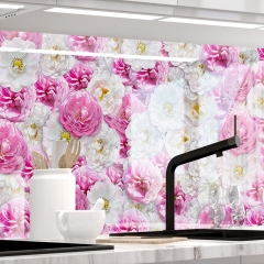 Kuechenrueckwand - PINK & WHITE - grafik