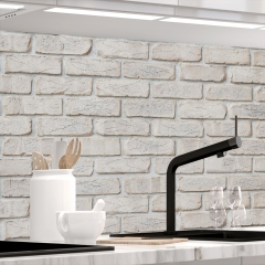 Kuechenrueckwand - GEKALKTE WAND - grafik