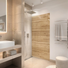 Duschrueckwand - HARTHOLZ GEBueRSTET - grafik