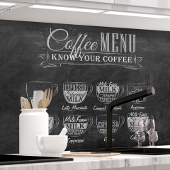 Kuechenrueckwand - BISTRO MENU - grafik