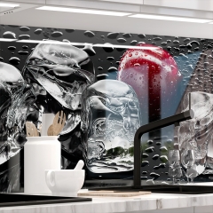Kuechenrueckwand - KIRSCHEN UND EIS - grafik