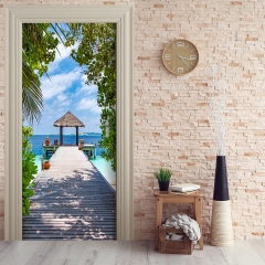 Tuertapete - HueTTE AM STEG - grafik