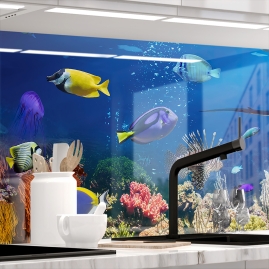 Kuechenrueckwand - UNTERWASSER - grafik