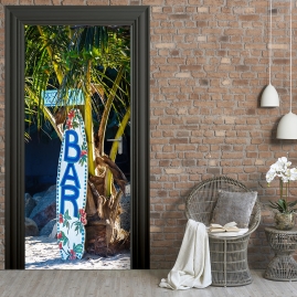 Tuertapete - STRAND BAR - grafik