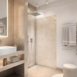 Duschrueckwand - SANDSTEIN TRAVERTIN - grafik